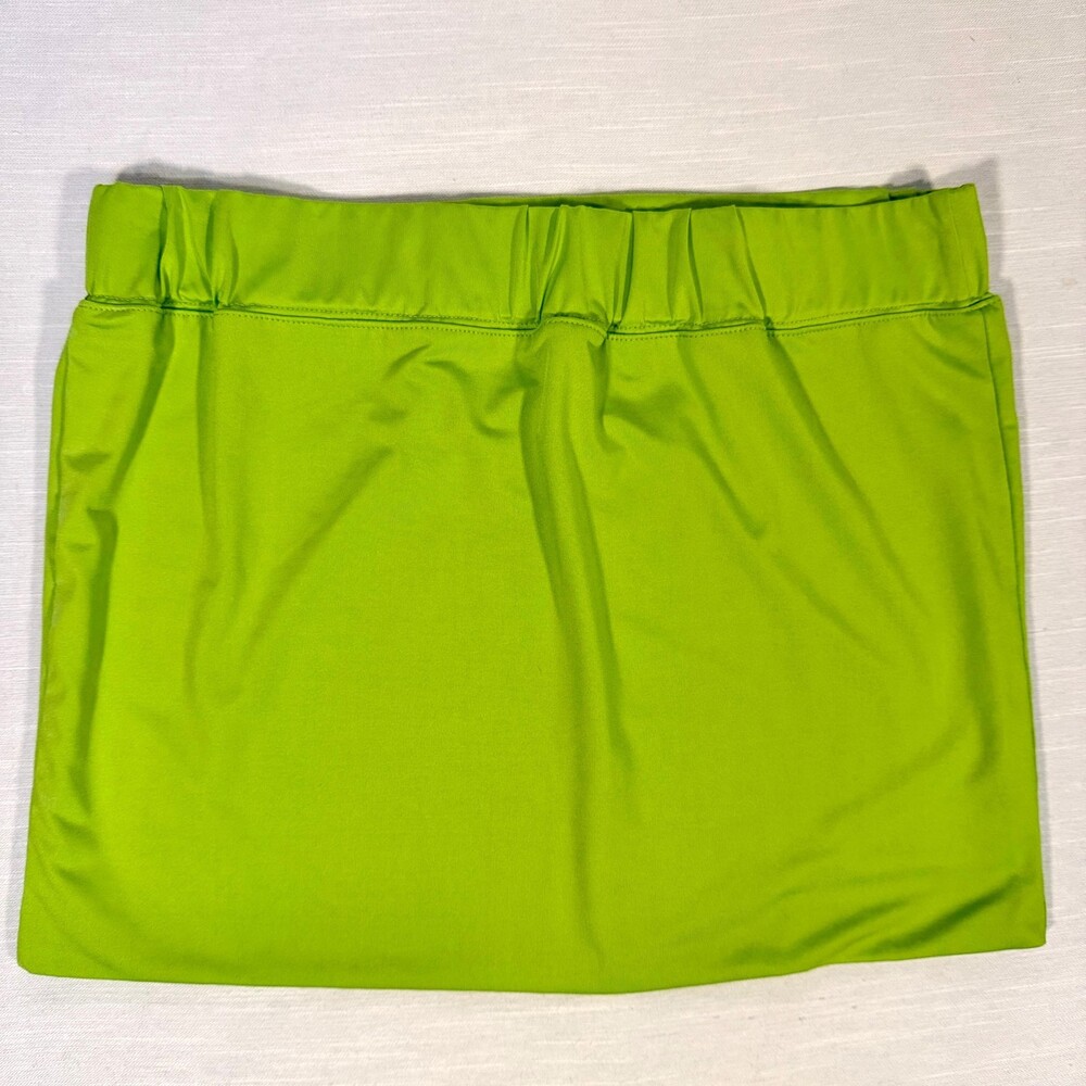 Nearkin Neon Green Mini Skirt Women's Size XL Stretch Pullon Bikini Coverup